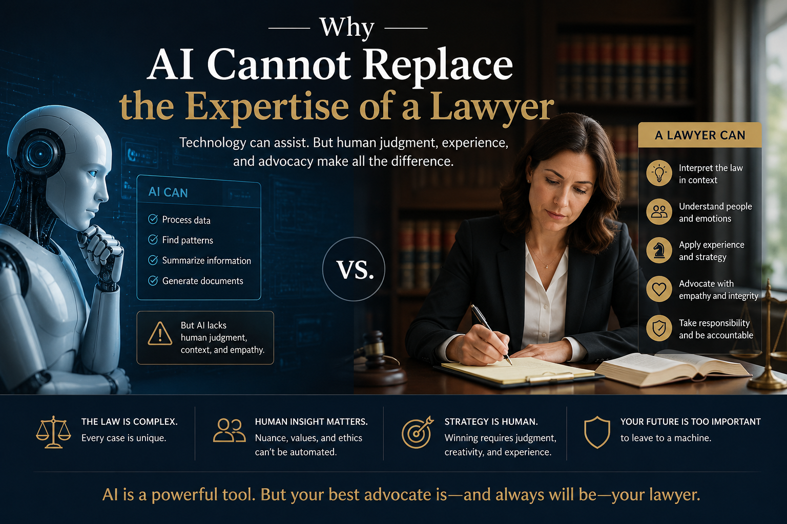 Home 11 Why AI Cannot Replace the Expertise of a Lawyer
